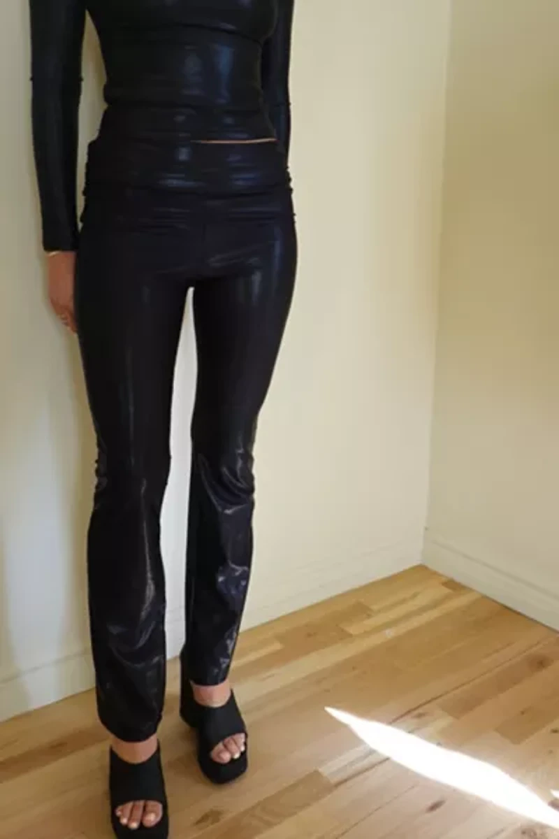 Gigi LA Melody Metallic Foldover Pant