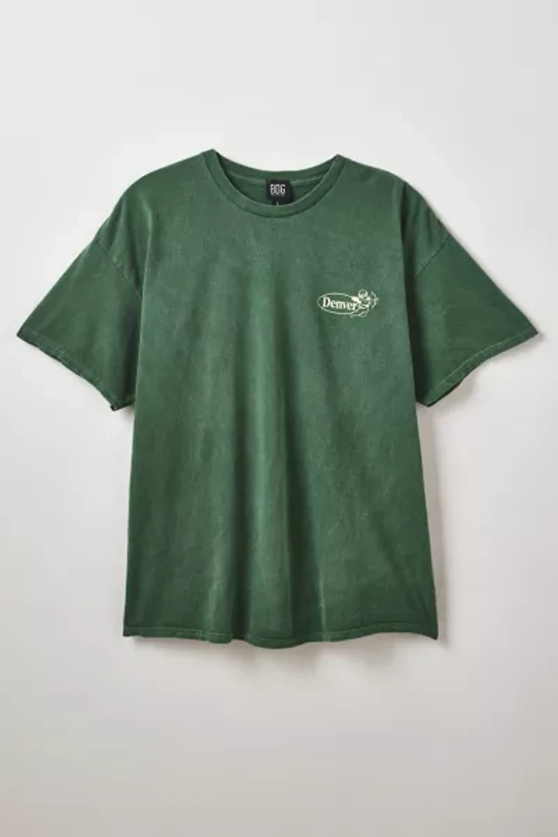 Denver Colorado Washed Cotton Graphic Tee