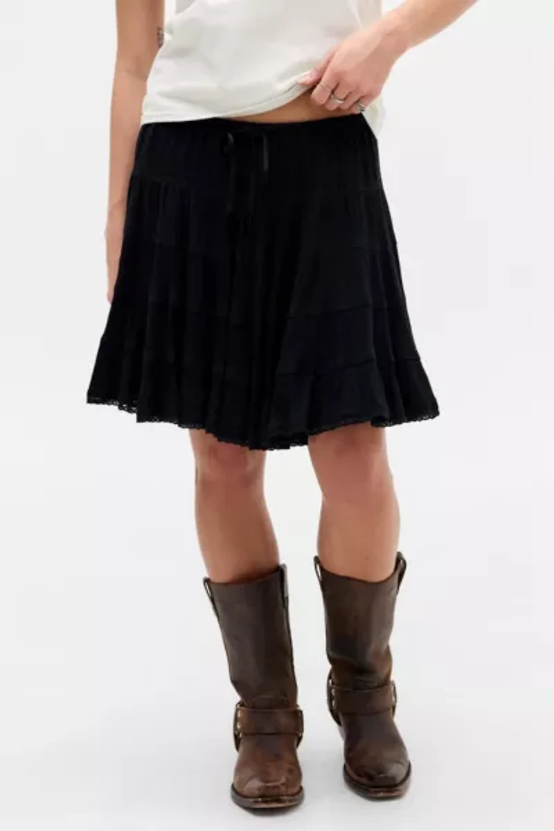 Kimchi Blue Ava Crinkle Midi Skirt