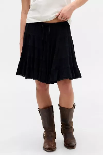 Kimchi Blue Ava Crinkle Midi Skirt