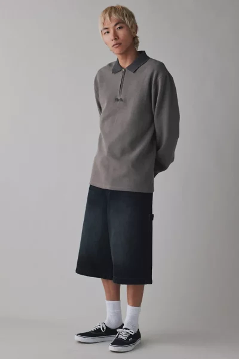 THRILLS Union Rugby Jacquard Long Sleeve Tee