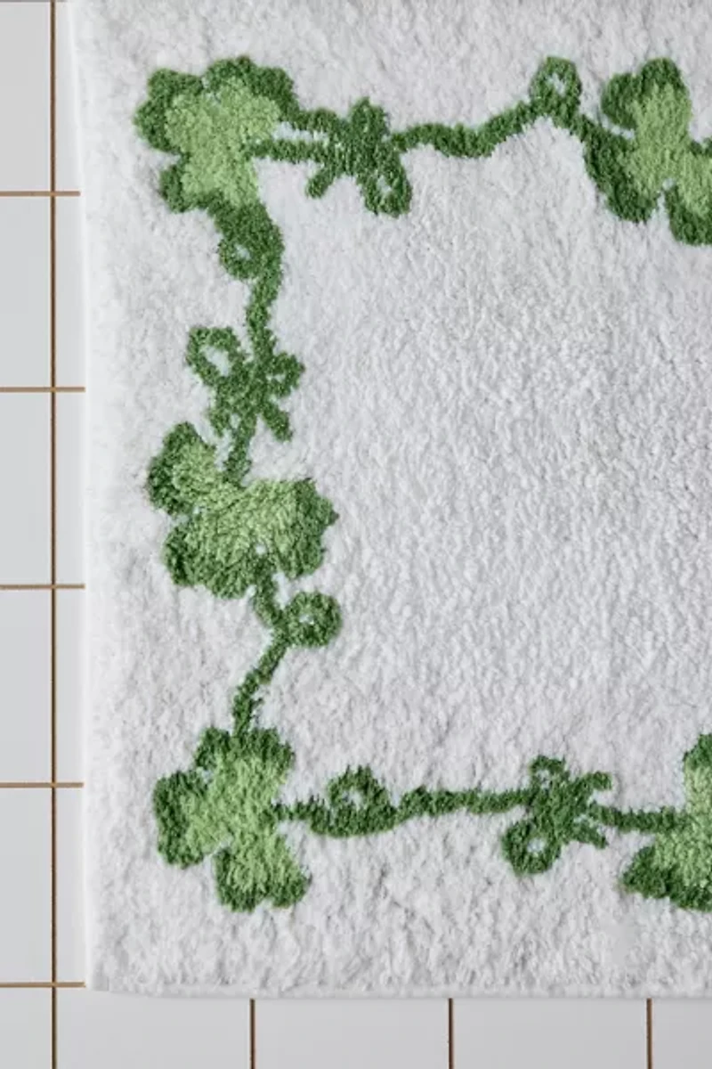 Lucky Clover Bath Mat