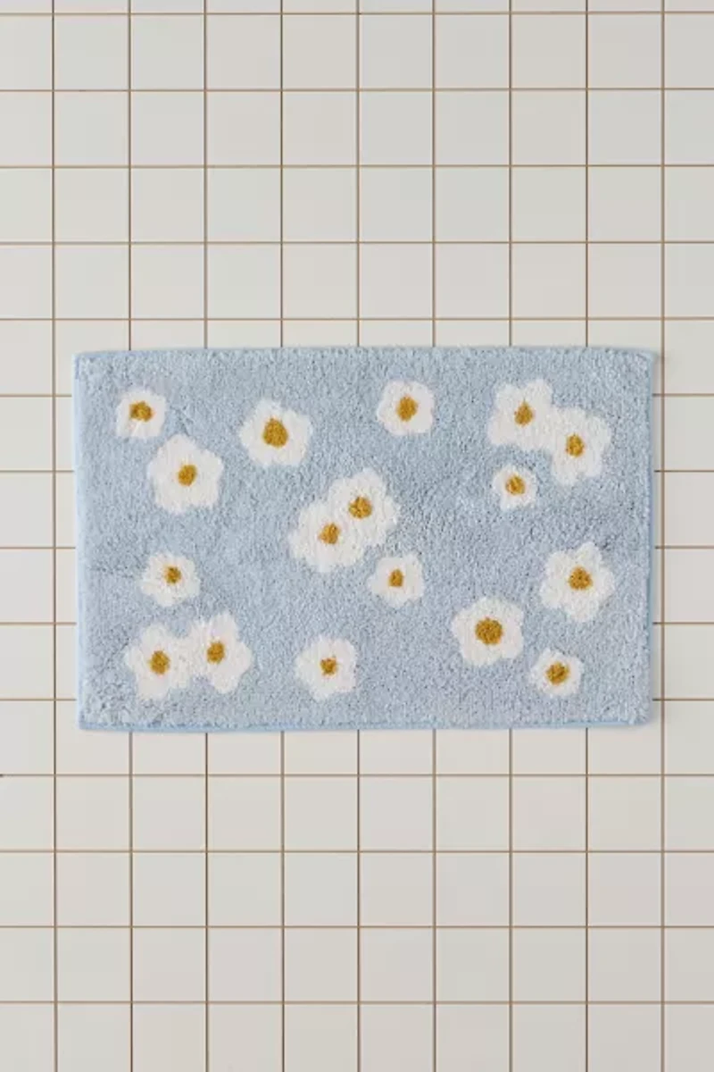 Meadowland Floral Plush Tufted Bath Mat