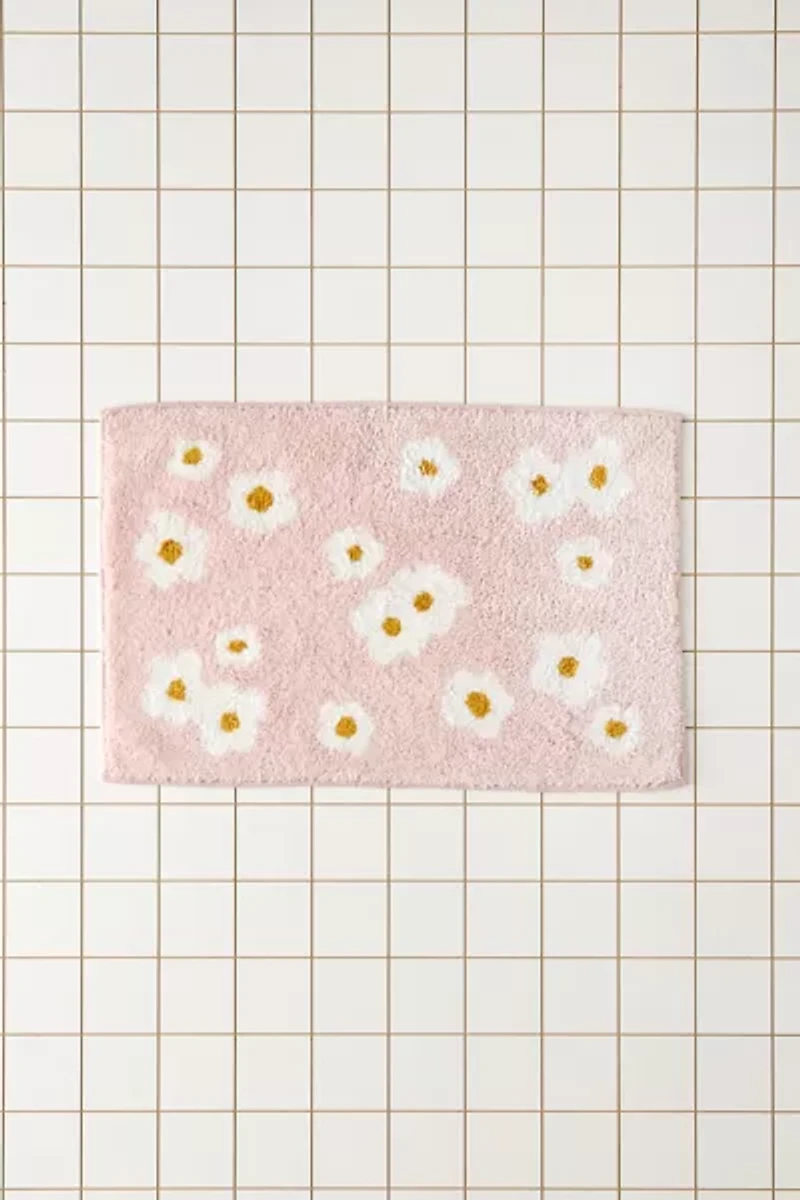 Meadowland Floral Plush Tufted Bath Mat