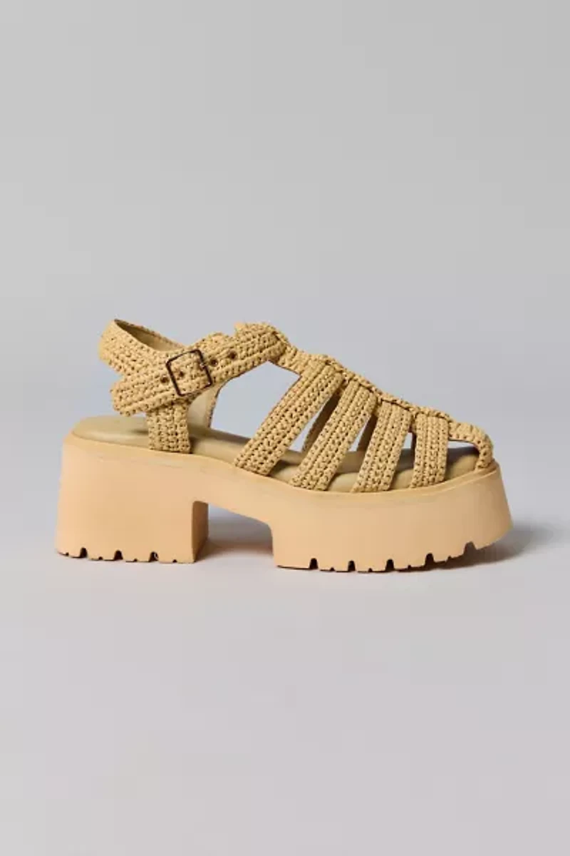 Coconuts By Matisse Footwear Tavi Raffia Platform Fisherman Sandal