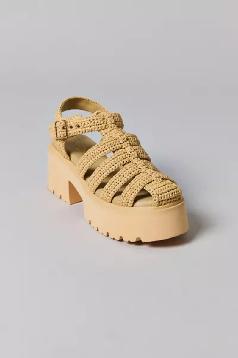 Coconuts By Matisse Footwear Tavi Raffia Platform Fisherman Sandal