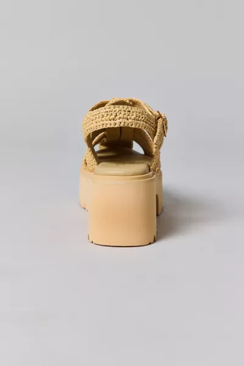 Coconuts By Matisse Footwear Tavi Raffia Platform Fisherman Sandal