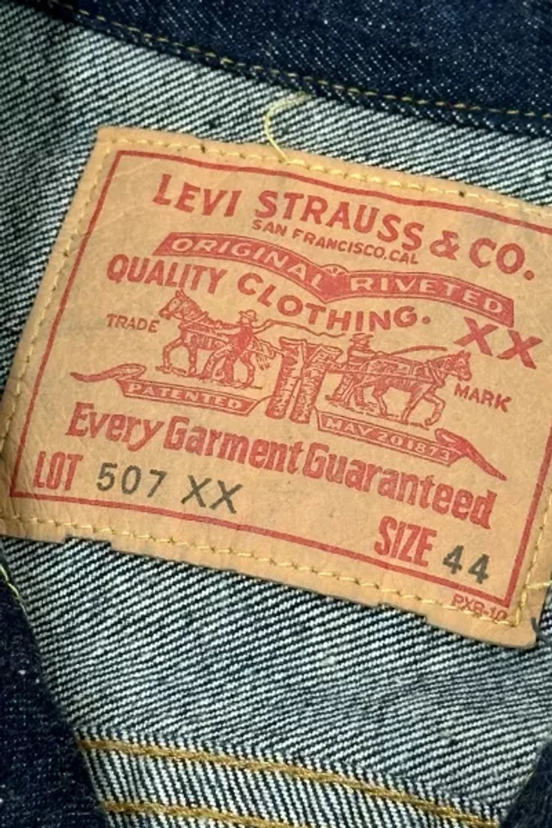 Vintage 1997  Levi’s® Big E 507XX LVC Reissue Selvedge Denim Trucker Jacket
