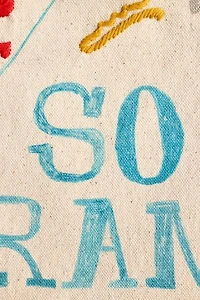 So Drama Embroiderd Flag Tapestry
