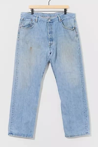 Vintage 1990s Levi’s® Distressed Light Wash Denim Jeans