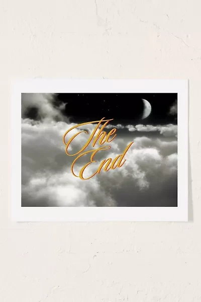 GS Print Shoppe THE END Retro MOVIE Art Print