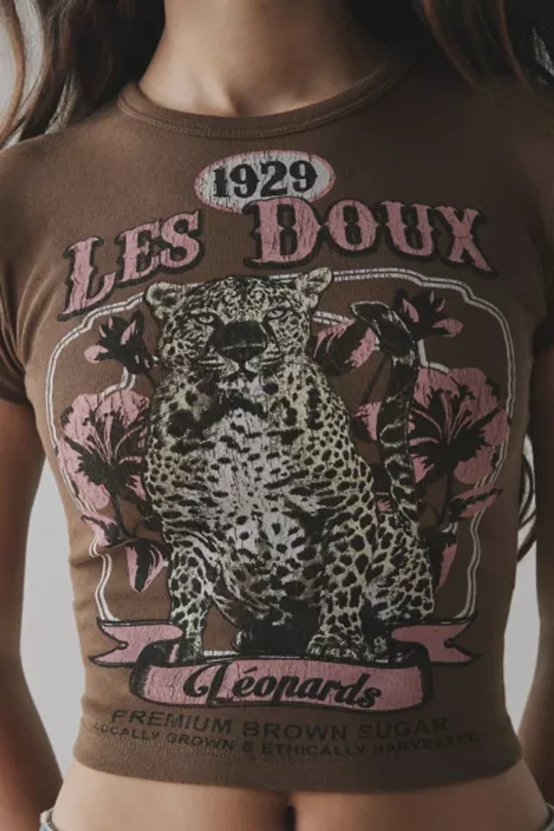 Les Doux Leopard Graphic Baby Tee