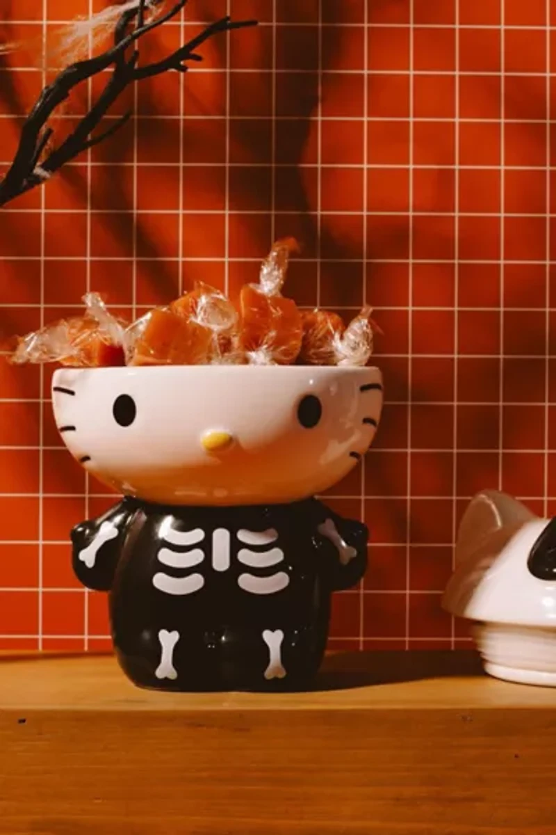 Sanrio Hello Kitty Skeleton Ceramic Snack Jar