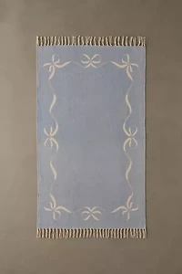 Lacey Bows Unbrushed Printed Rug