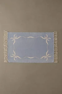 Lacey Bows Unbrushed Printed Rug