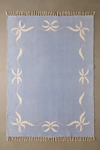 Lacey Bows Unbrushed Printed Rug
