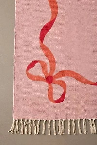 Lacey Bows Unbrushed Printed Rug