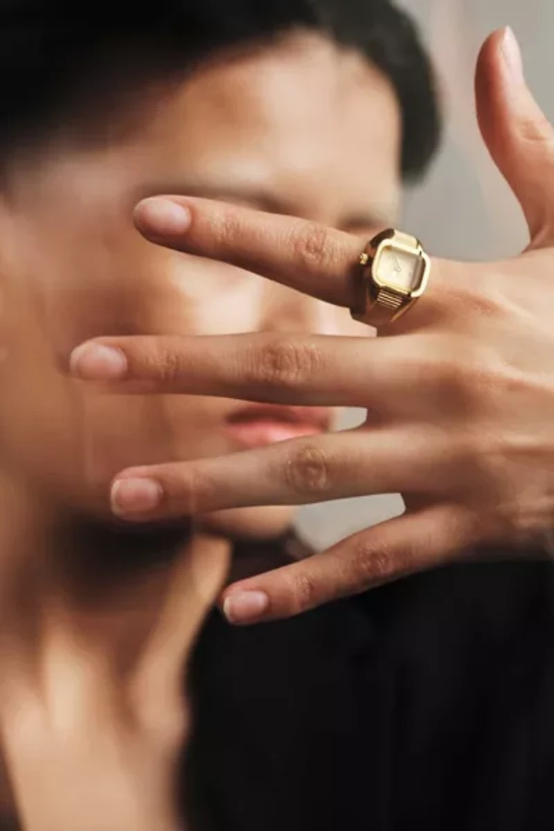 BREDA 'Nocturne' Expandable Ring Watch