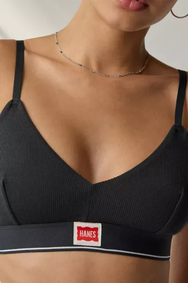 Hanes UO Exclusive Jersey Knit Triangle Bralette