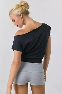 Out From Under Off-The-Shoulder Banded Hem Tee