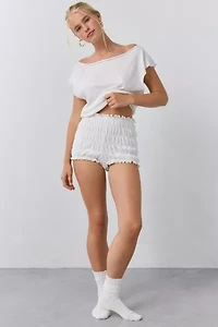 Out From Under Off-The-Shoulder Banded Hem Tee