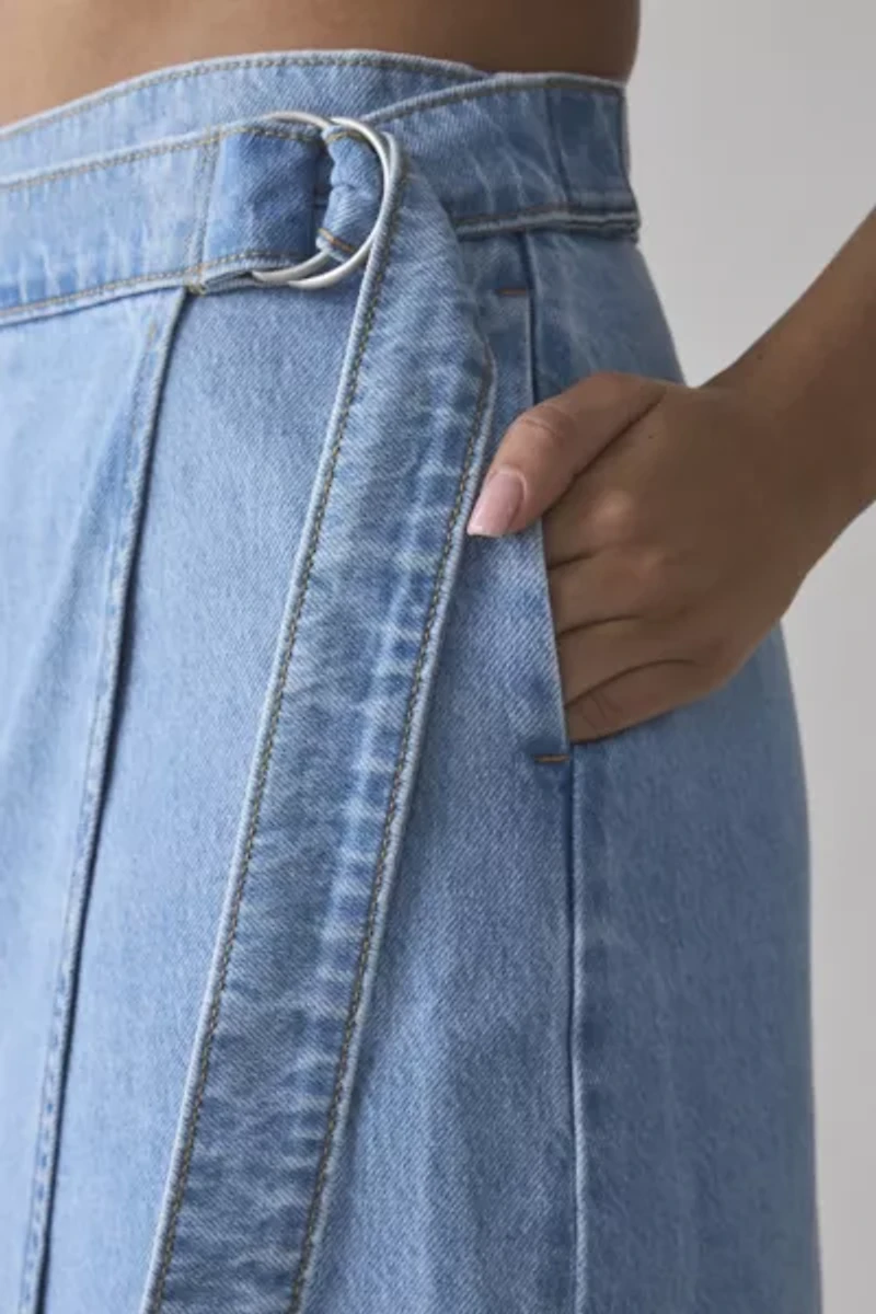 Levi's® Column Wrap Denim Midi Skirt