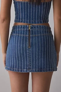 Abrand 95 Petra Diamond Denim Mini Skirt