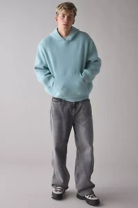 LC23 Wool-Blend Knit Hooded Sweater