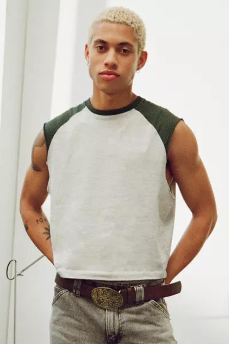 BDG Carson Cutoff Baseball Tee