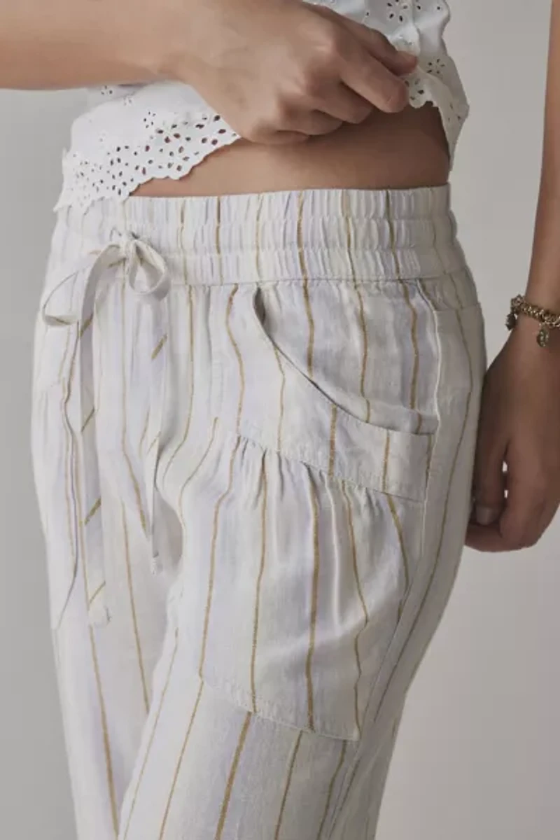 Kimchi Blue Simone Linen-Blend Flare Pant