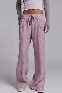 Kimchi Blue Simone Linen-Blend Flare Pant