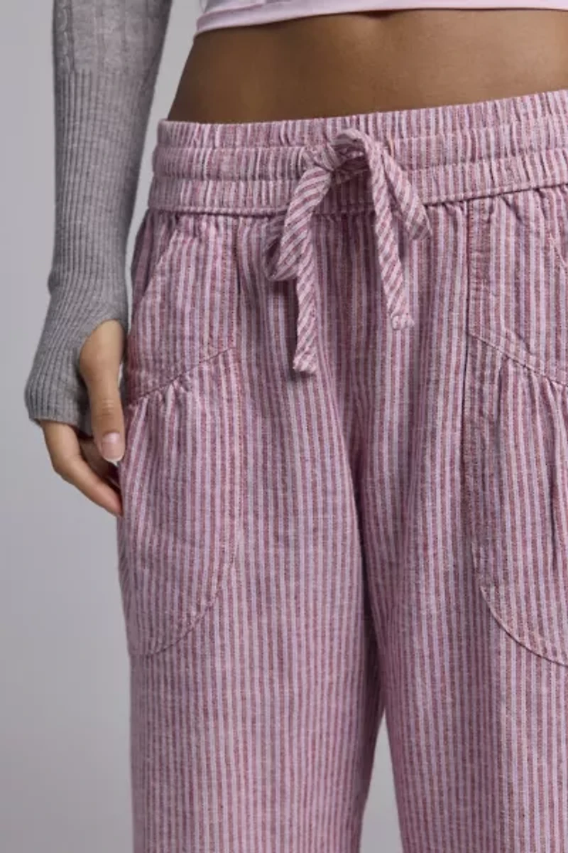 Kimchi Blue Simone Linen-Blend Flare Pant