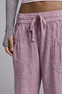Kimchi Blue Simone Linen-Blend Flare Pant