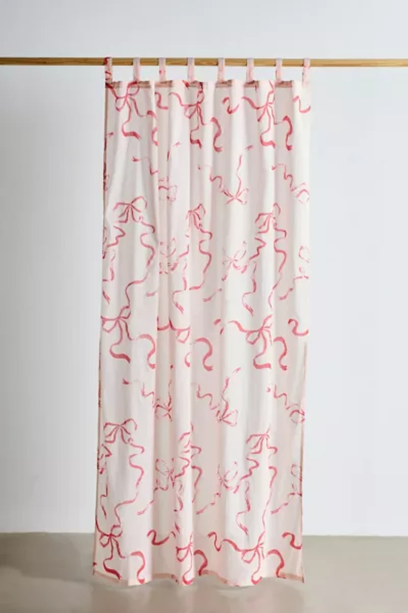 Painted Bows Patterned Window Panel