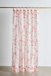 Painted Bows Patterned Window Panel