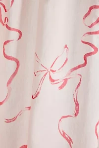 Painted Bows Patterned Window Panel