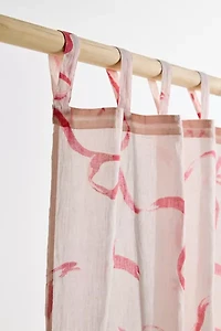 Painted Bows Patterned Window Panel