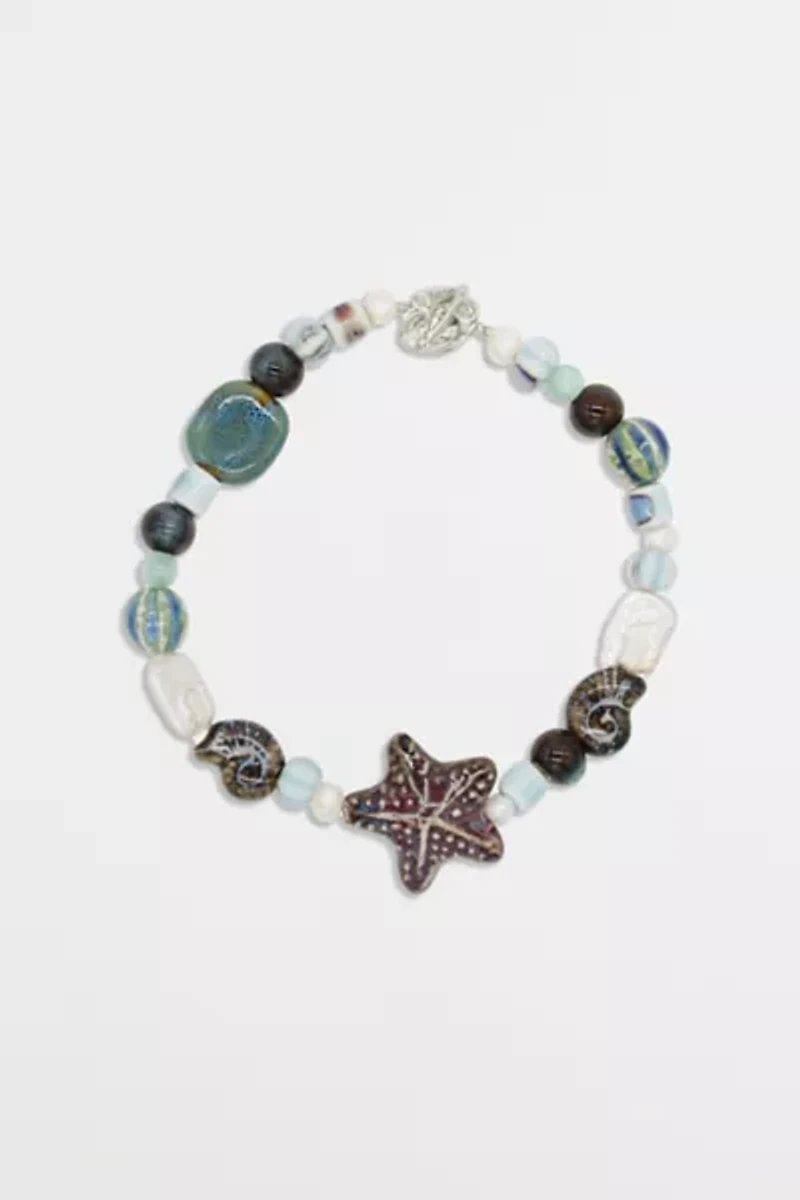 Velvet Luna Starfish Beaded Necklace