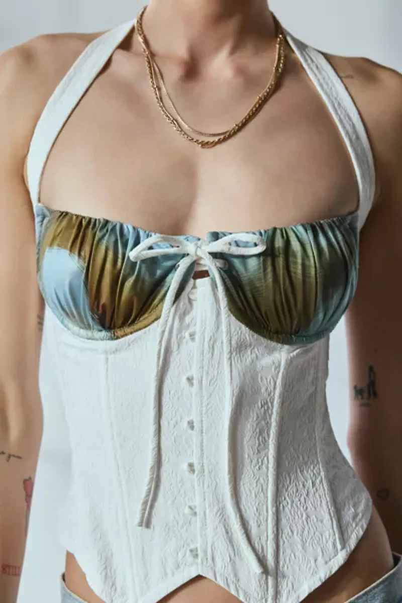The Kript Seraph Halter Corset Top