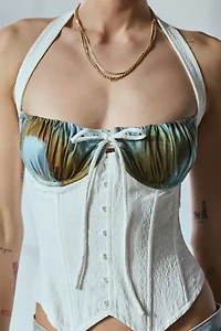 The Kript Seraph Halter Corset Top