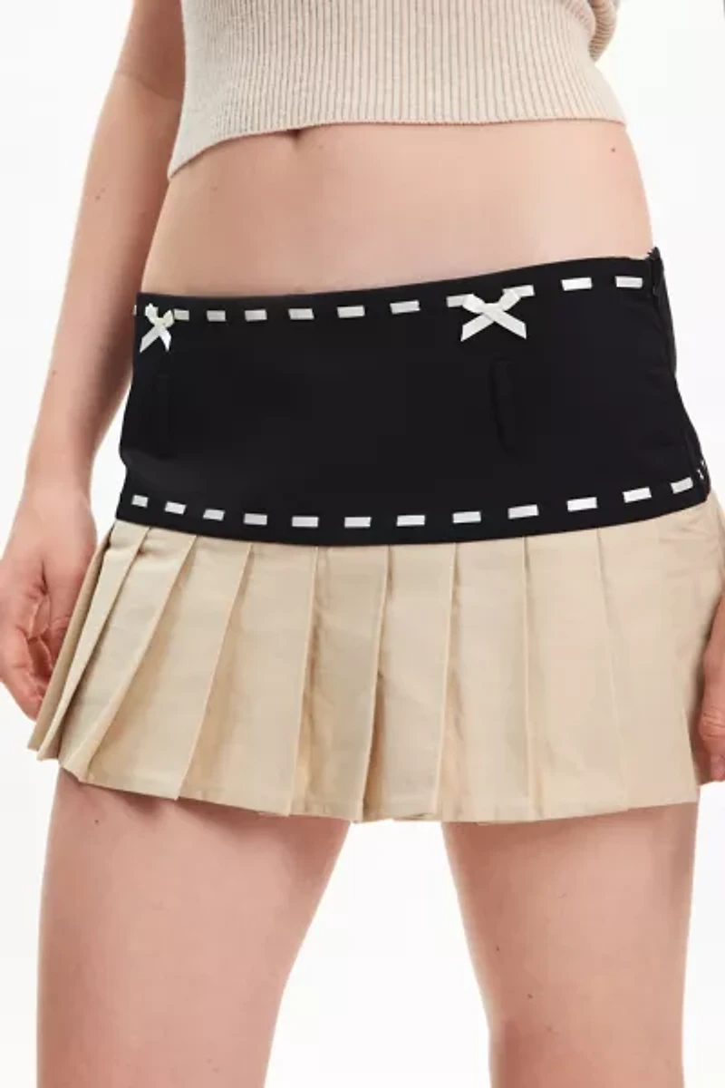 The Kript Dolly Pleated Micro Skort