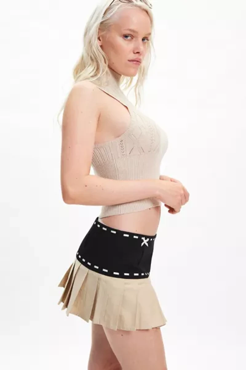 The Kript Dolly Pleated Micro Skort