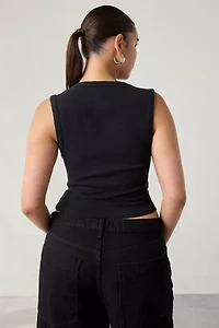 BDG Gigi Knit Button-Down Tank Top