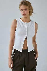 BDG Gigi Knit Button-Down Tank Top