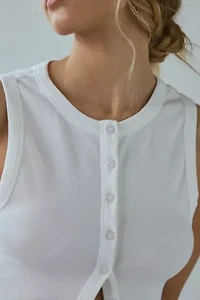 BDG Gigi Knit Button-Down Tank Top