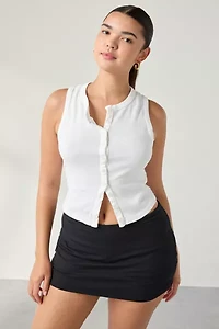BDG Gigi Knit Button-Down Tank Top