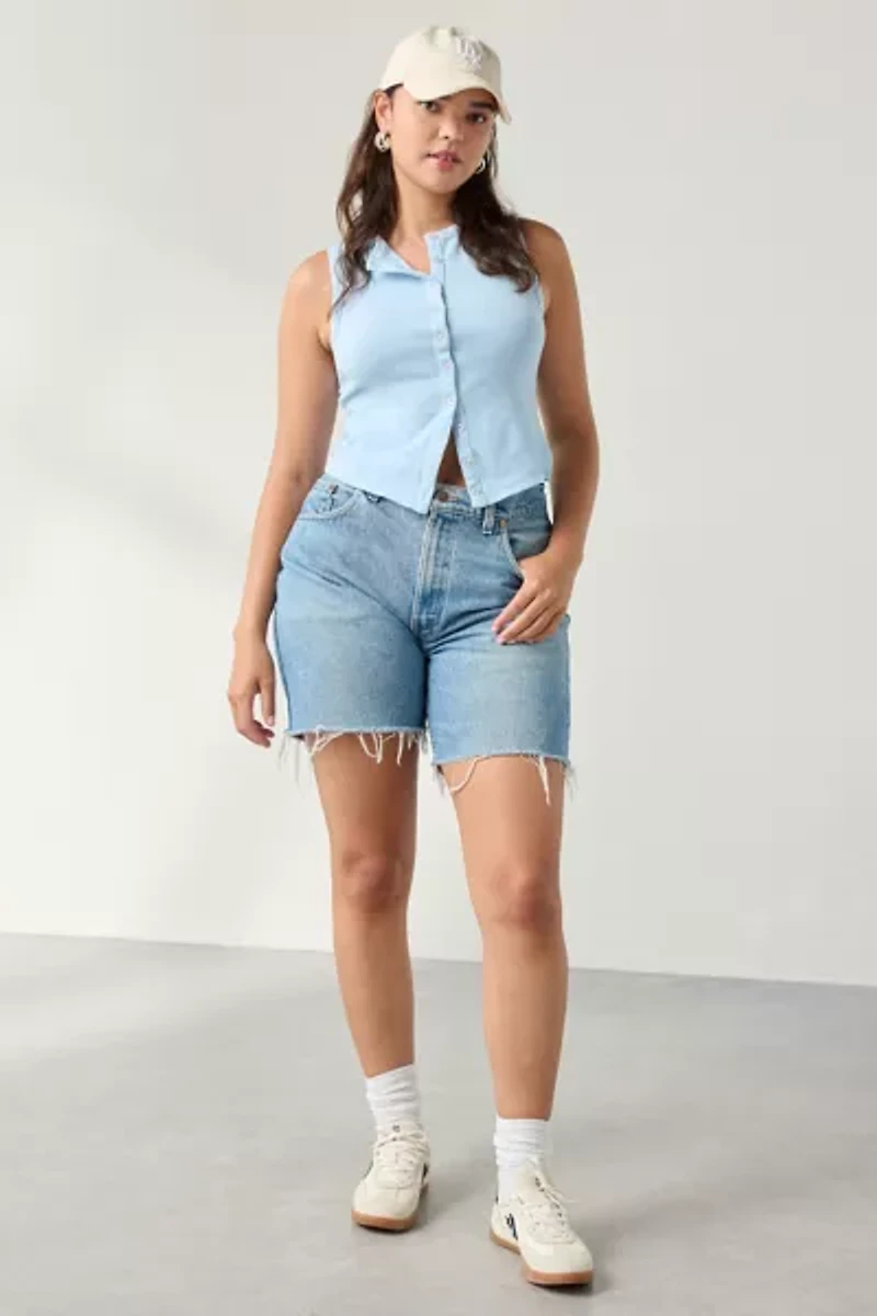 BDG Gigi Knit Button-Down Tank Top