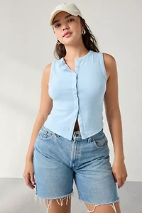 BDG Gigi Knit Button-Down Tank Top