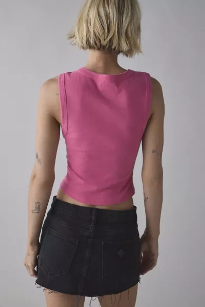 BDG Gigi Knit Button-Down Tank Top