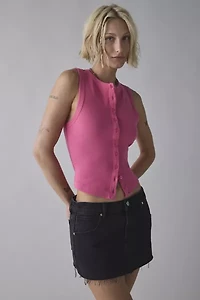 BDG Gigi Knit Button-Down Tank Top